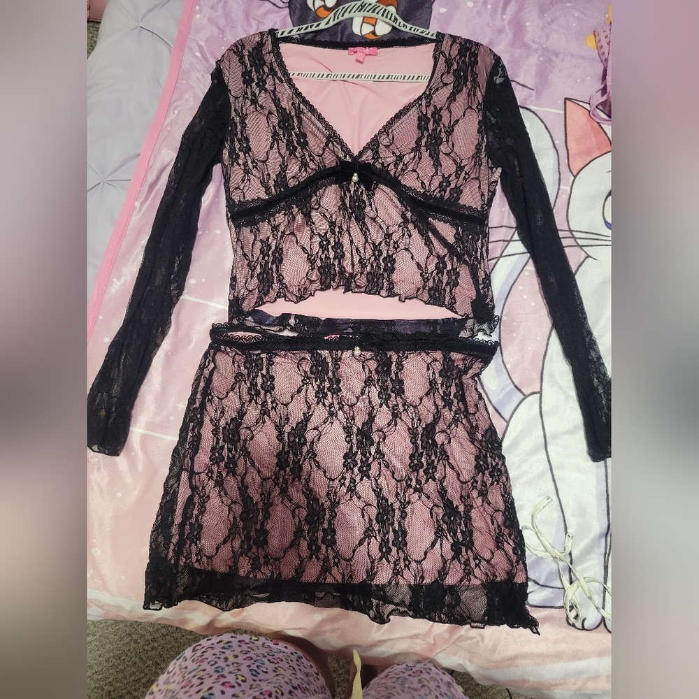 Sugar thrillz skirt set